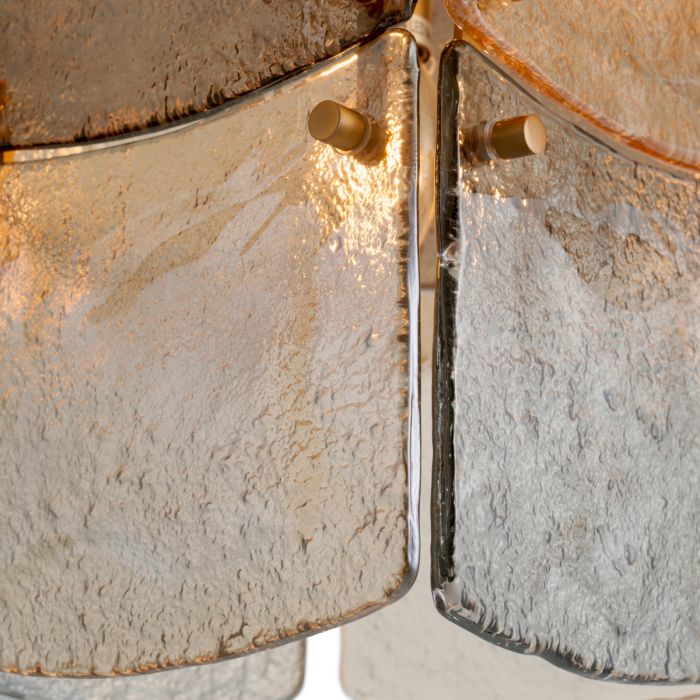 Chandelier Laurent antique brass finish