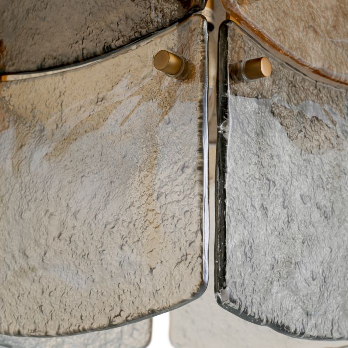 Chandelier Laurent antique brass finish