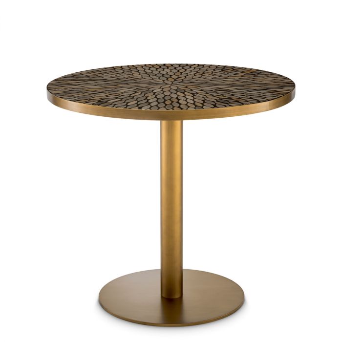 Dining Table Declan antique brass finish