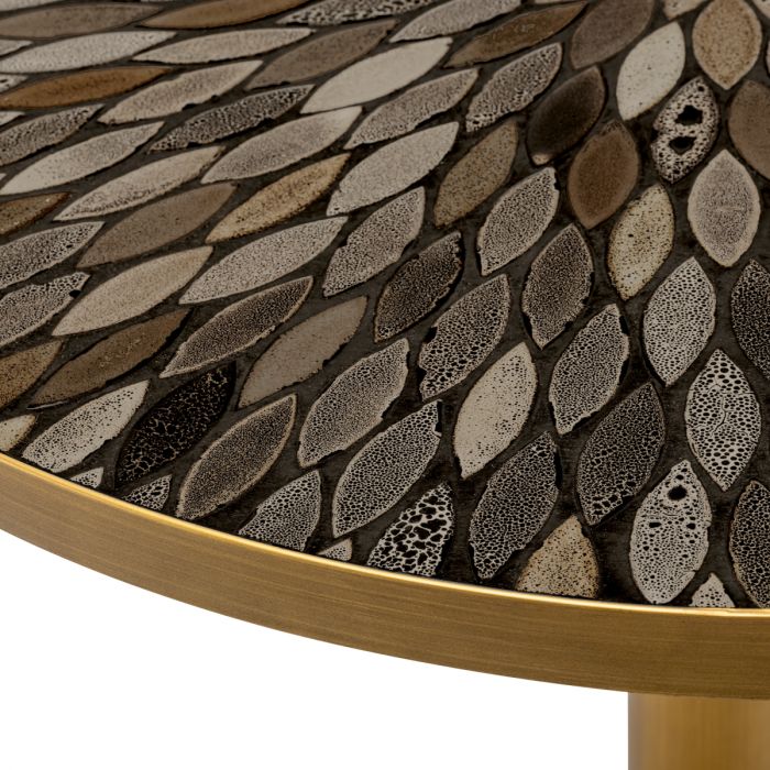 Dining Table Declan antique brass finish