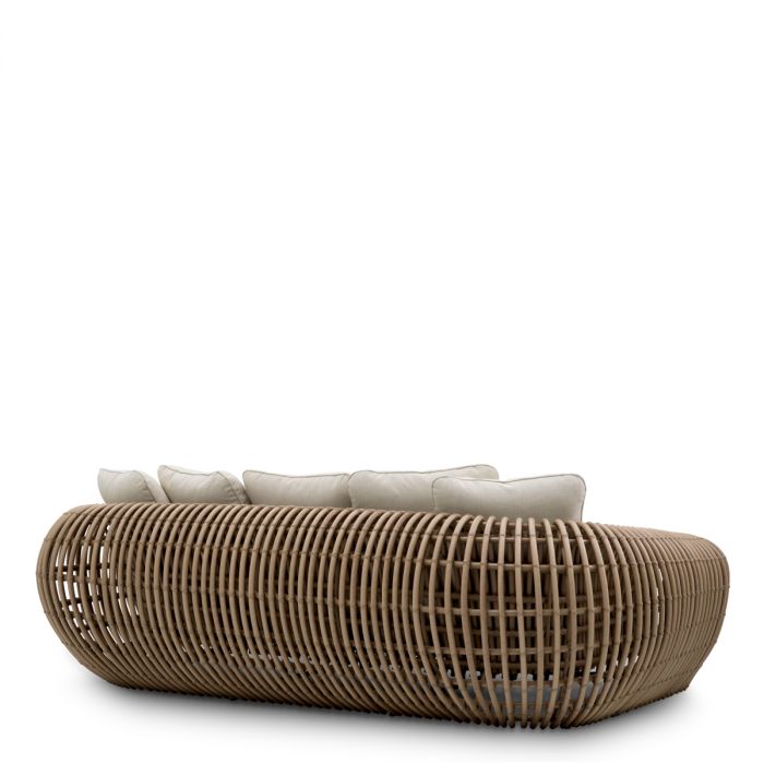 Outdoor Sofa Siderno viola sand faux rattan