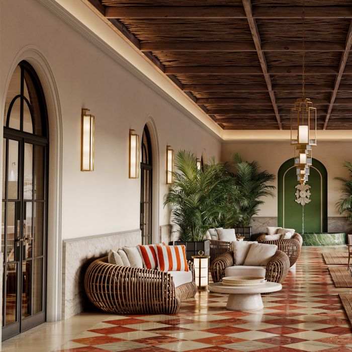 Outdoor Chair Siderno viola sand faux rattan