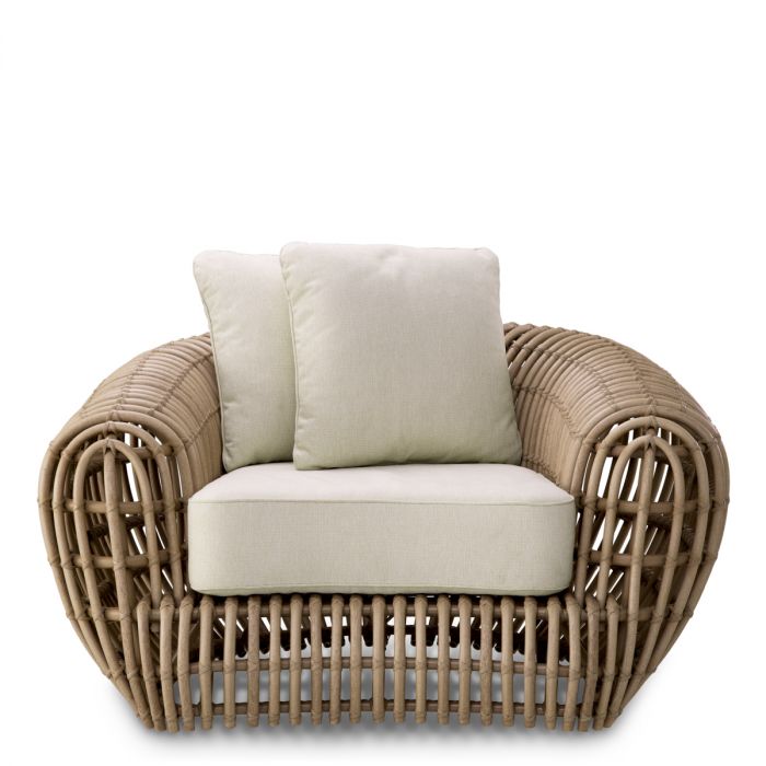 Outdoor Chair Siderno viola sand faux rattan