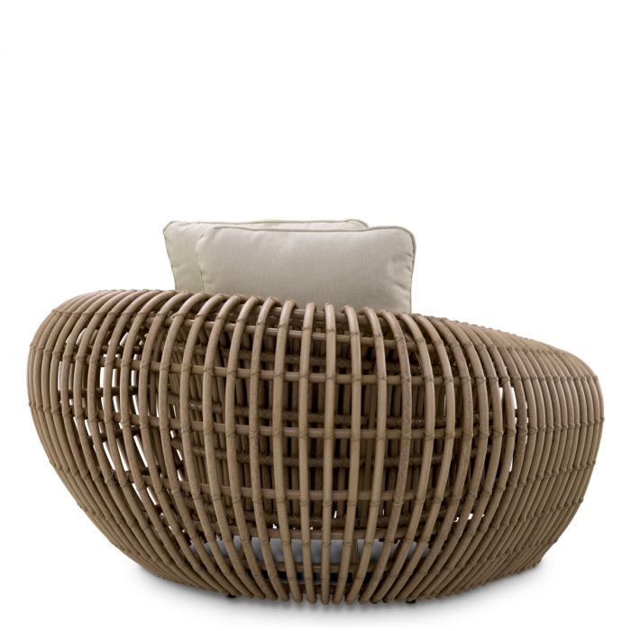 Outdoor Chair Siderno viola sand faux rattan