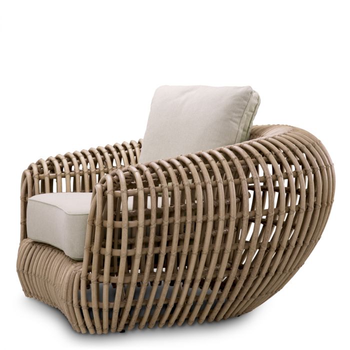 Outdoor Chair Siderno viola sand faux rattan