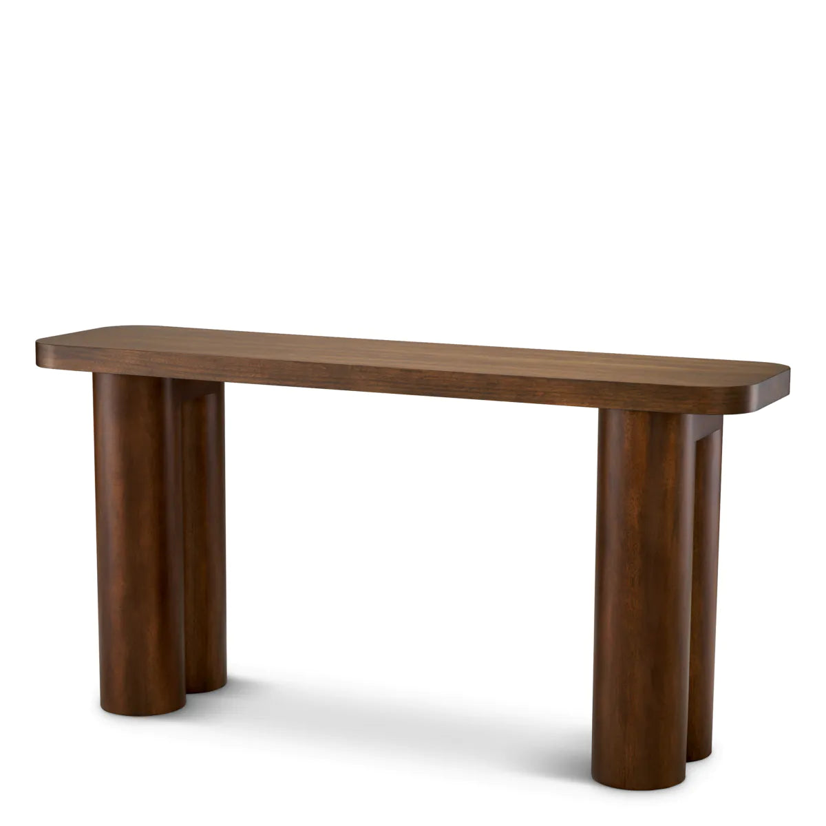 Okoume Rectangular Wooden Console Table Lindbrook