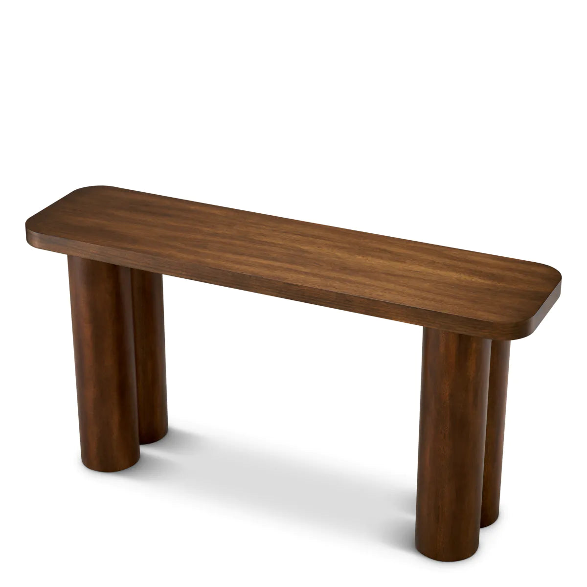 Okoume Rectangular Wooden Console Table Lindbrook
