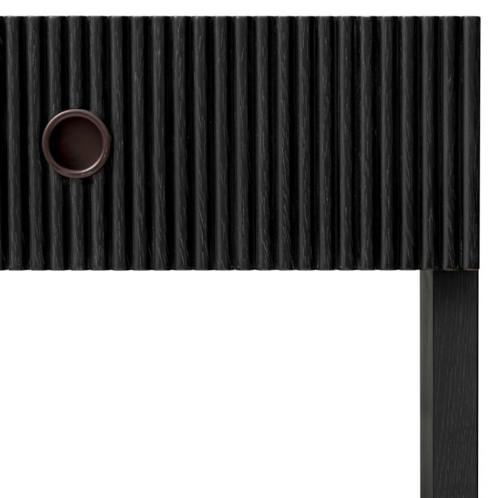 Nightstand Dimitrios charcoal grey oak veneer