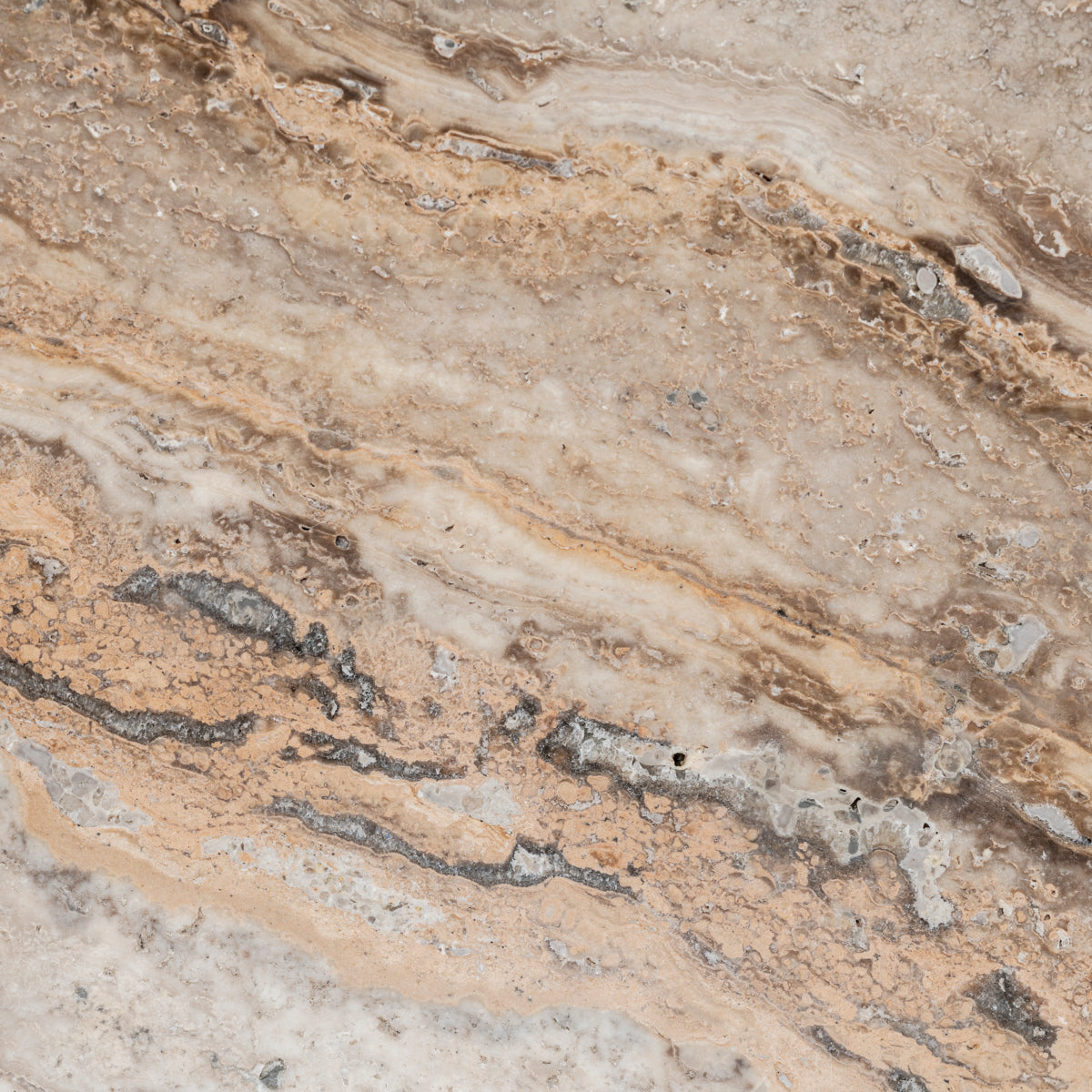 Silver Square Travertine Coffee Table Sartoria