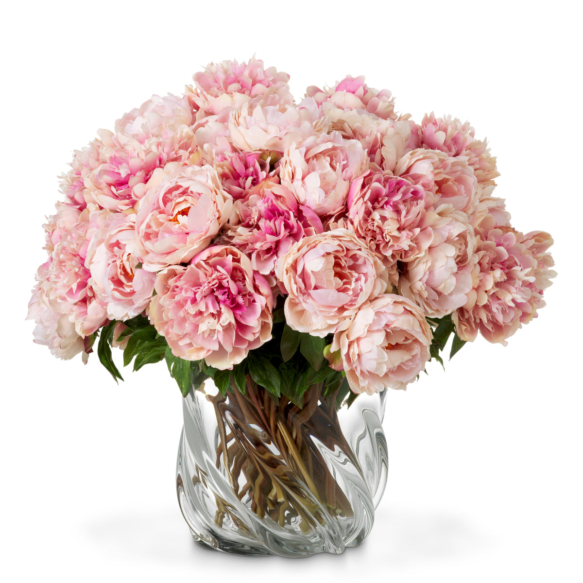 Pink Artificial Floral Bouquet (48pcs) Peonies