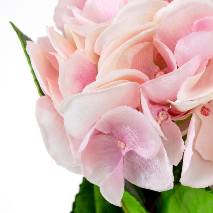 Bouquet of Hydrangeas pink tones real touch 48 pcs/2varieties