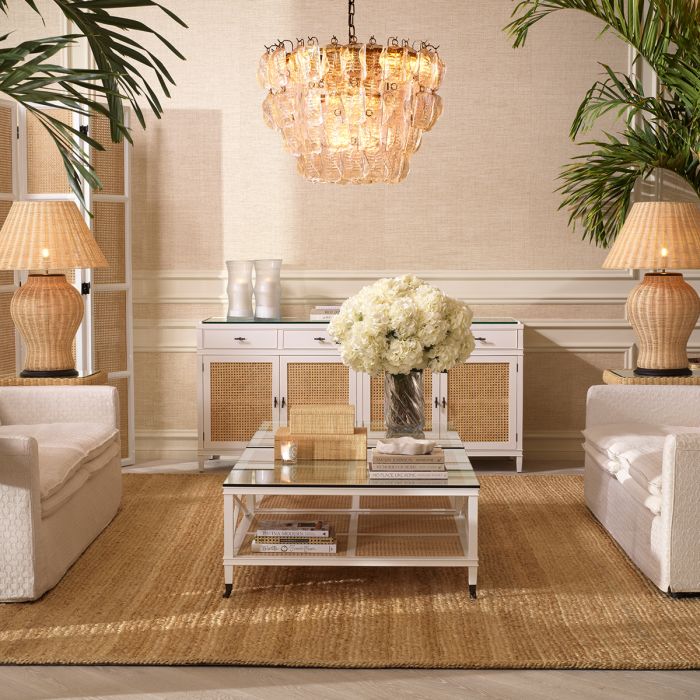 Bouquet of Hydrangeas white tones real touch 48 pcs/2 varieties