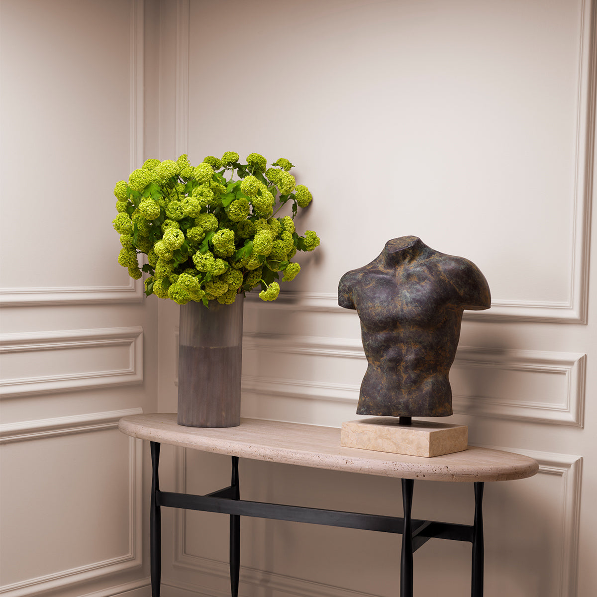 Green Snowball Flower Bouquet (36pcs) Hydrangeas