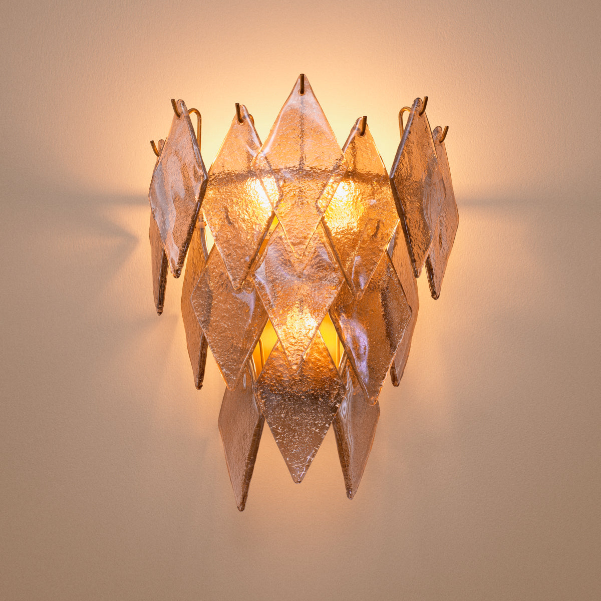 Sugared Glass Wall Lamp Rhombus | Eichholtzmh.com