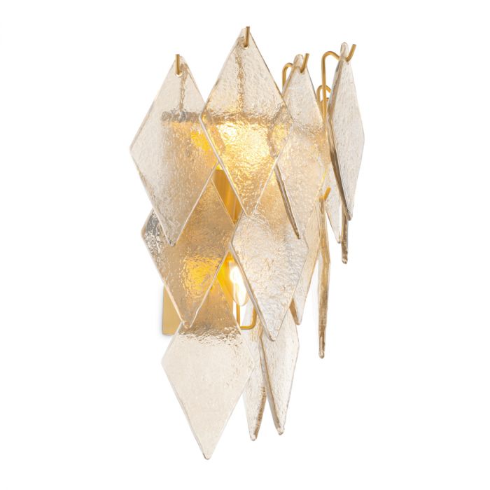 Wall Lamp Rhombus antique brass finish