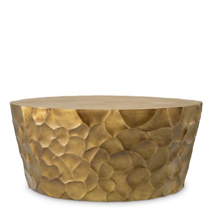 Coffee Table Fiorentino vintage brass finish