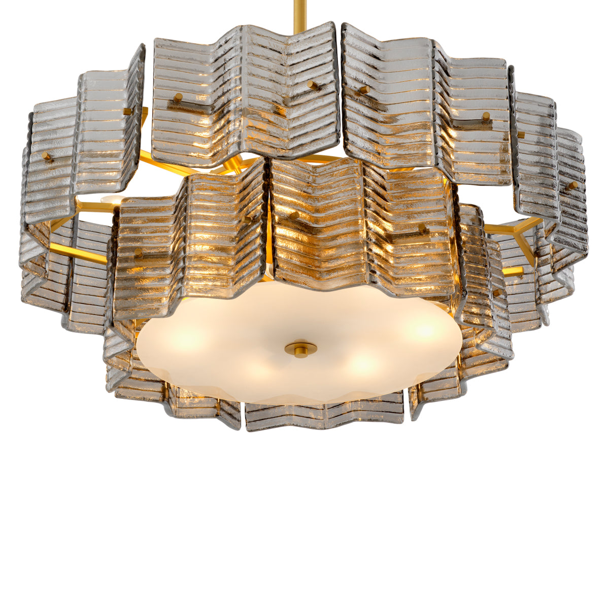 Ribbed Glass Chandelier Silvano | Eichholtzmh.com
