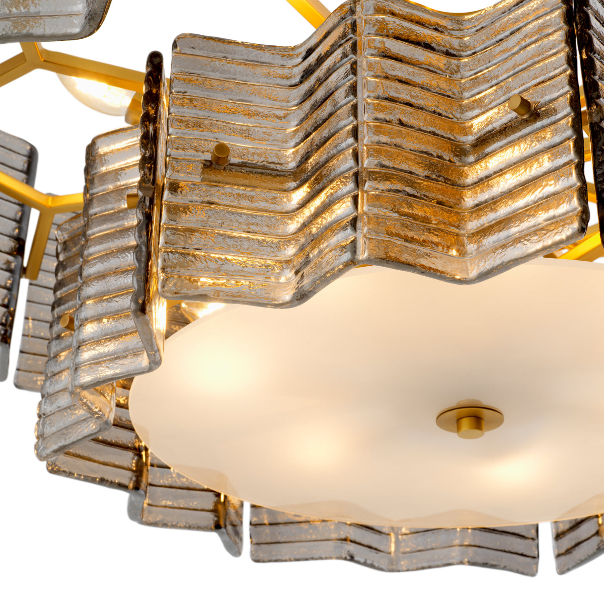 Ribbed Glass Chandelier Silvano | Eichholtzmh.com