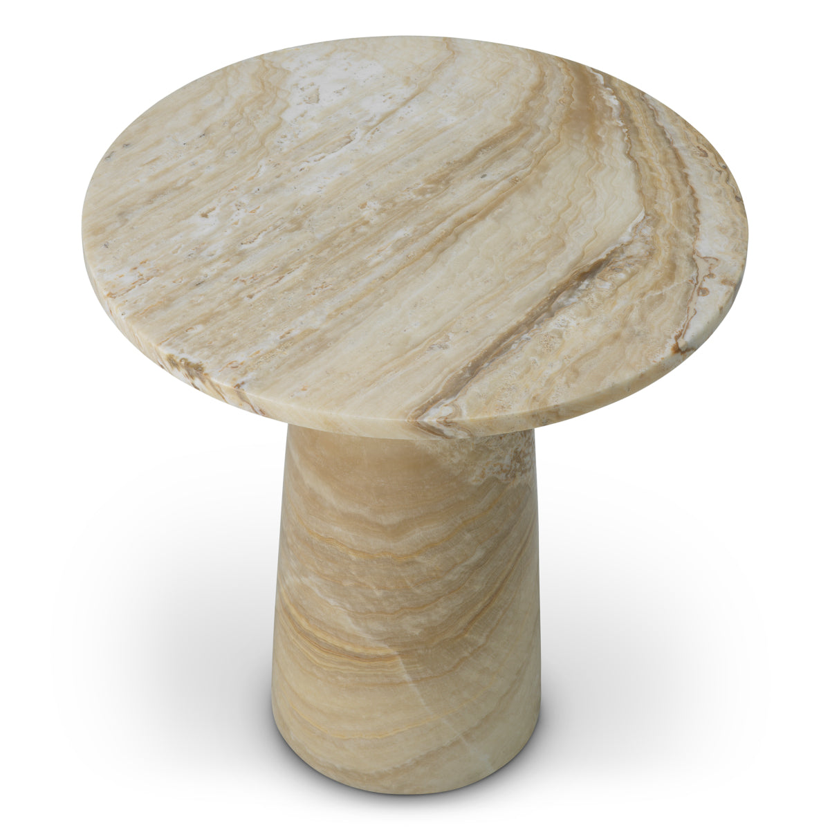 Onyx Pedestal Side Table Terry