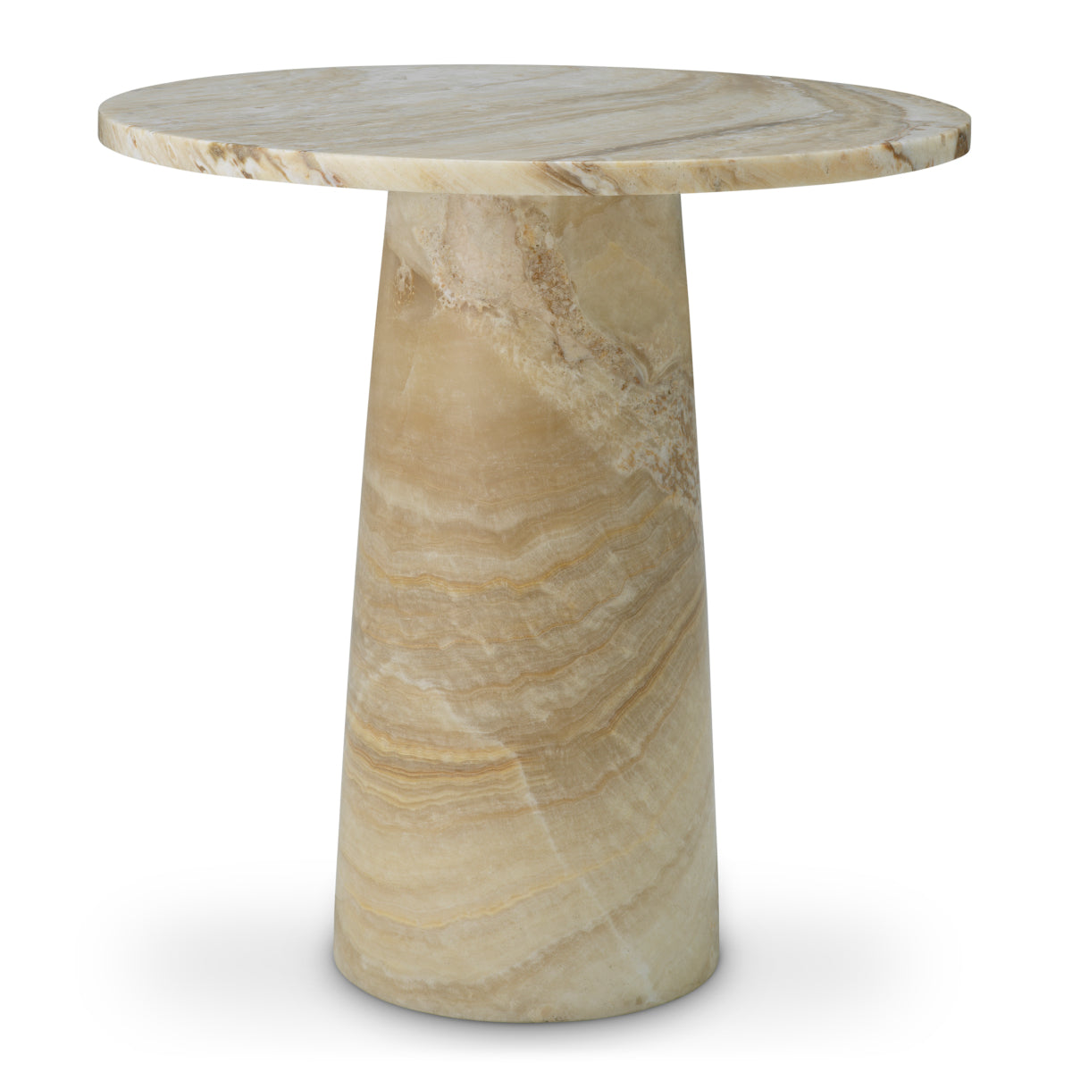 Onyx Pedestal Side Table Terry
