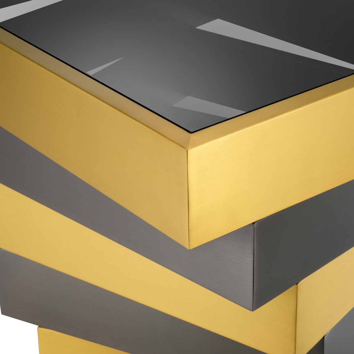 Smoke Glass Side Table Zamora | Eichholtzmh.com