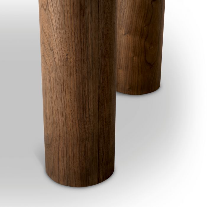 Dining Table Presedio walnut veneer biano lilac marble