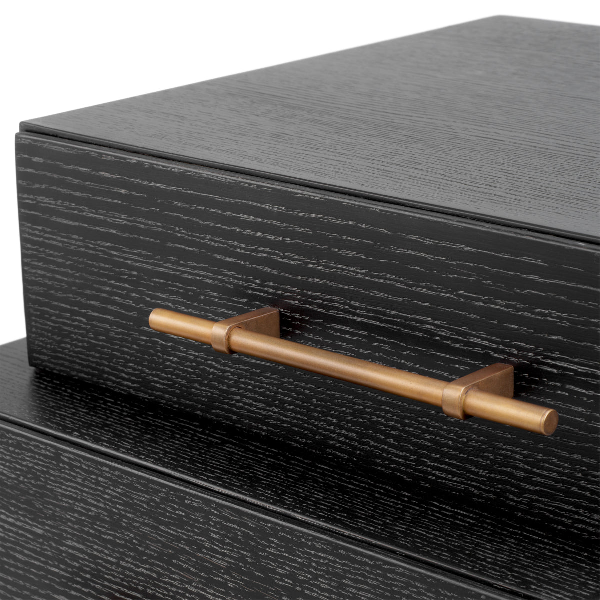 Black Oak 3-Drawer Nightstand Evendale | Eichholtzmh.com