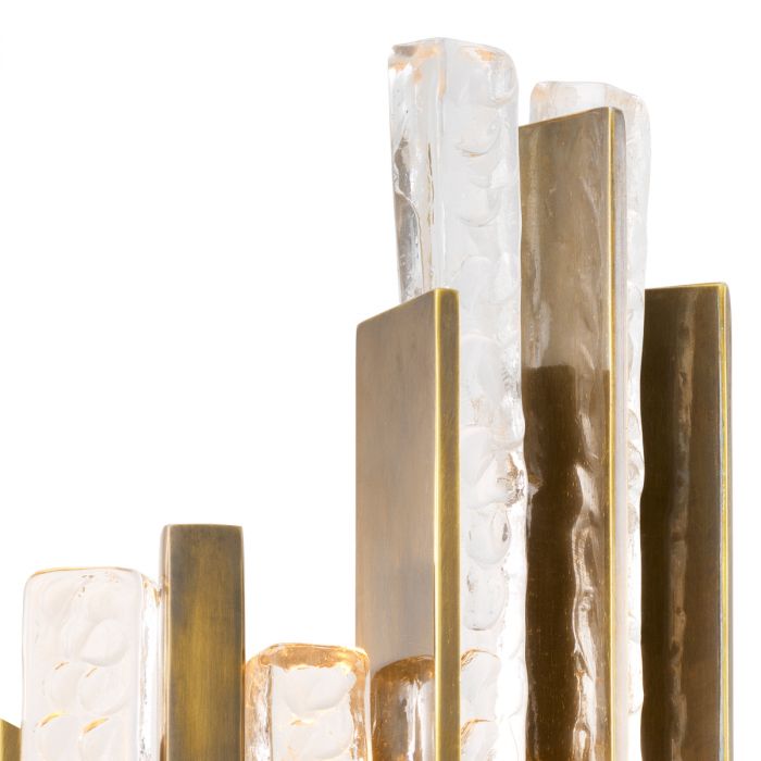 Wall Lamp Leonora vintage brass finish