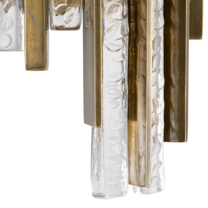 Wall Lamp Leonora vintage brass finish