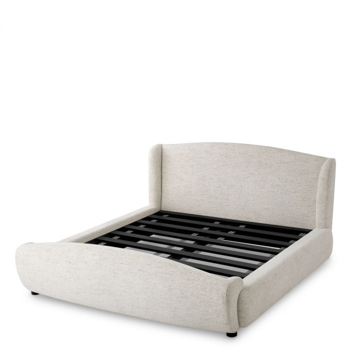 Bed Frame Mellory King size seashell off-white