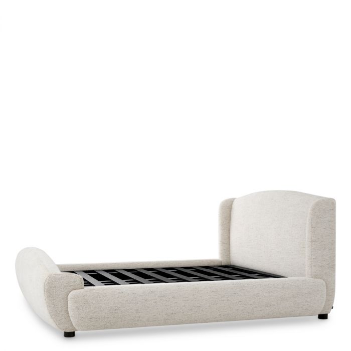 Bed Frame Mellory King size seashell off-white