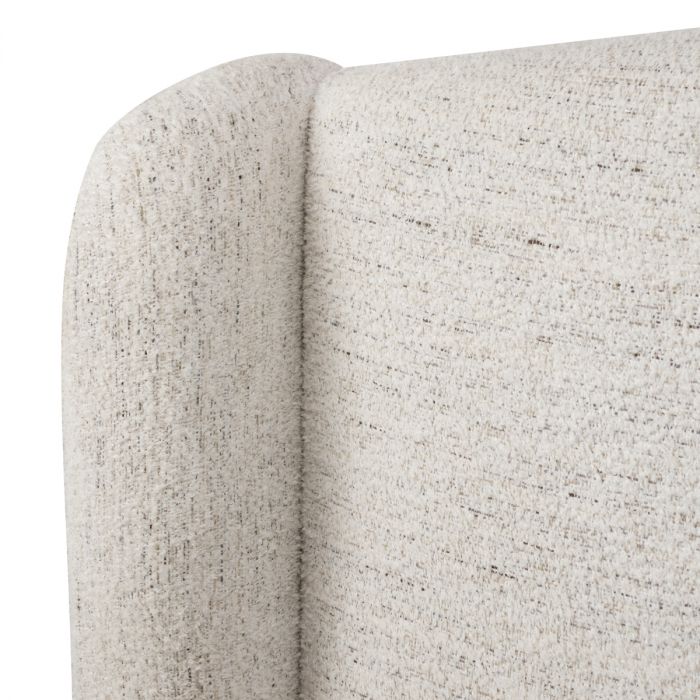 Bed Frame Mellory King size seashell off-white