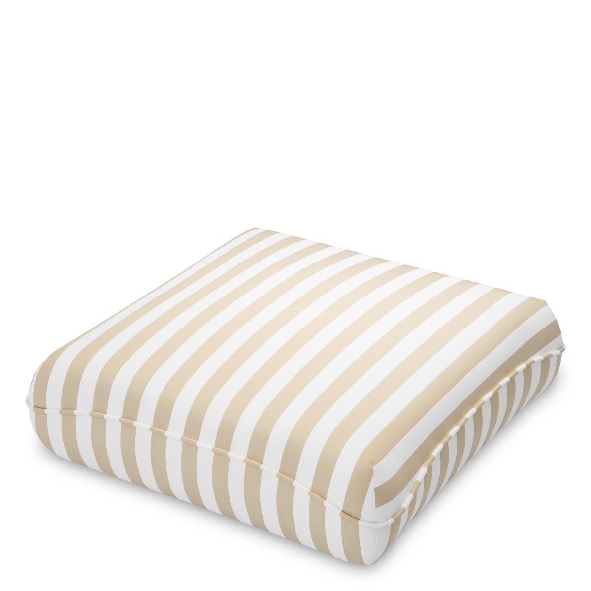 Beige Stripes Outdoor Pouf Relax | Eichholtzmh.com