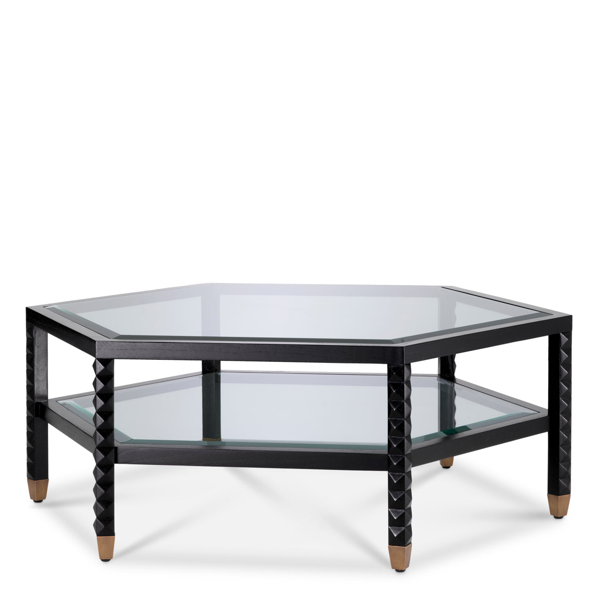 Black Hexagonal Coffee Table Cornelius | Eichholtzmh.com