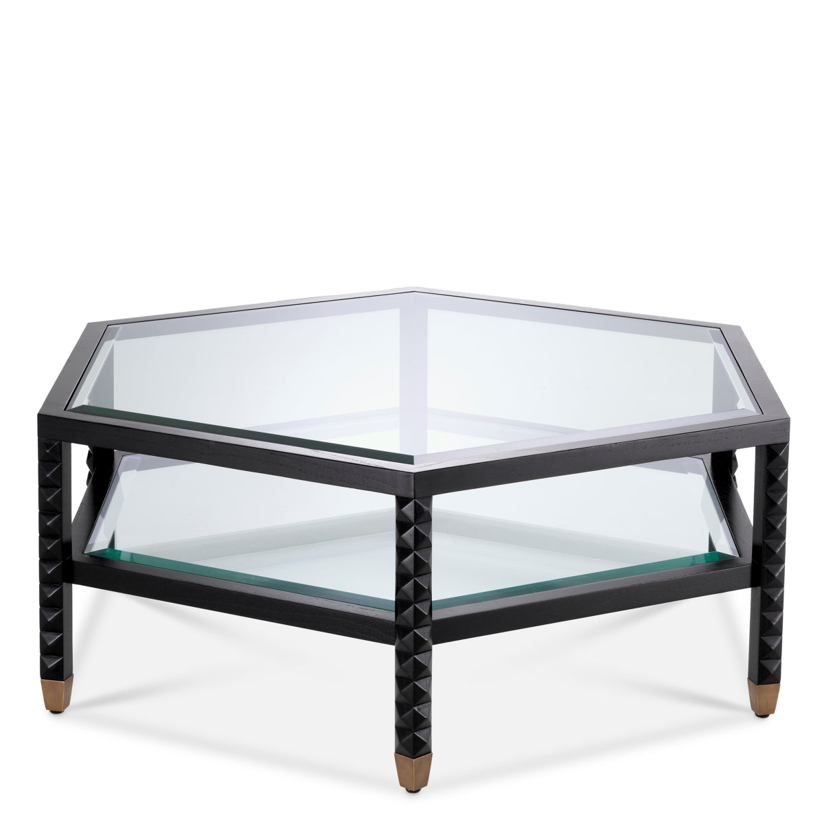 Black Hexagonal Coffee Table Cornelius | Eichholtzmh.com