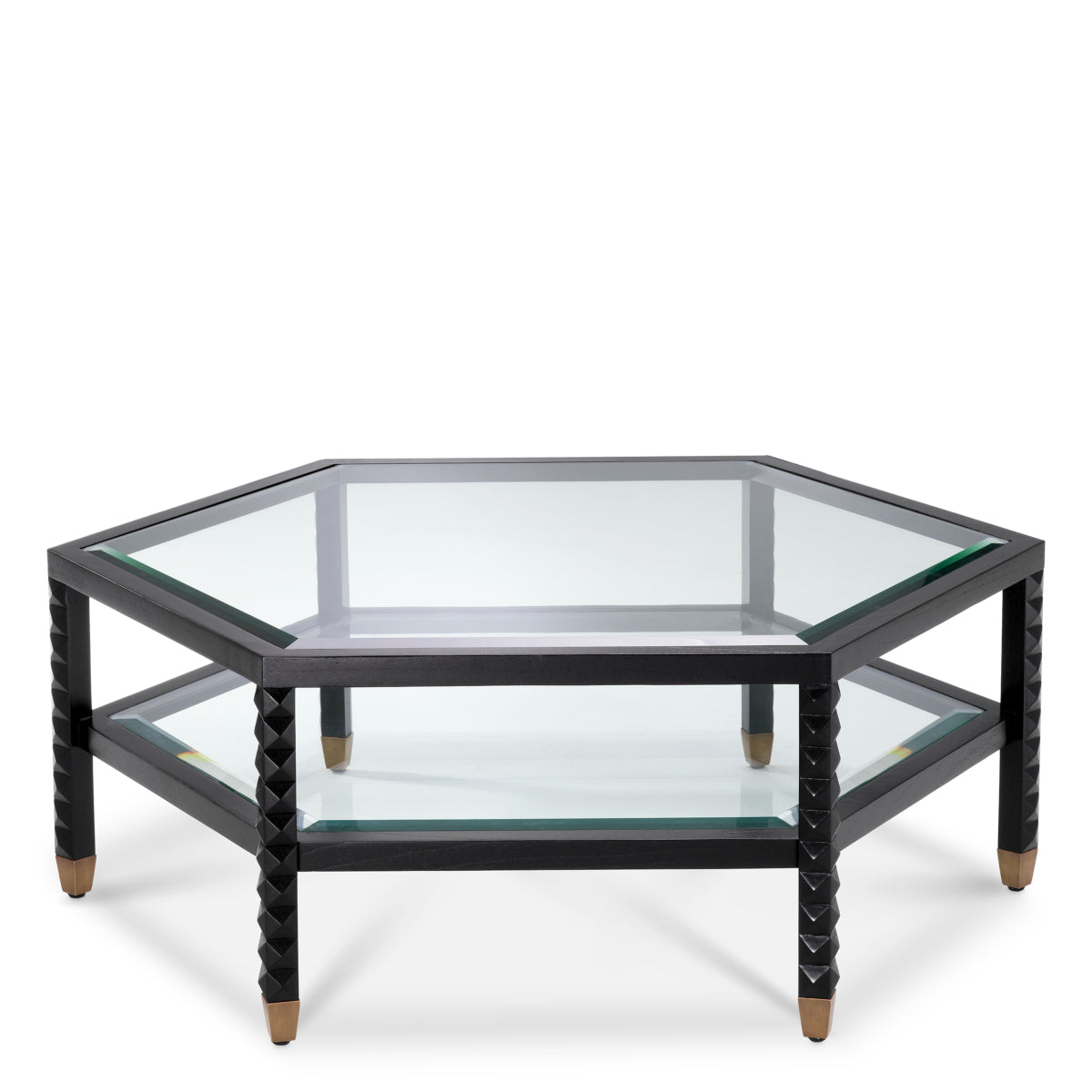 Black Hexagonal Coffee Table Cornelius | Eichholtzmh.com