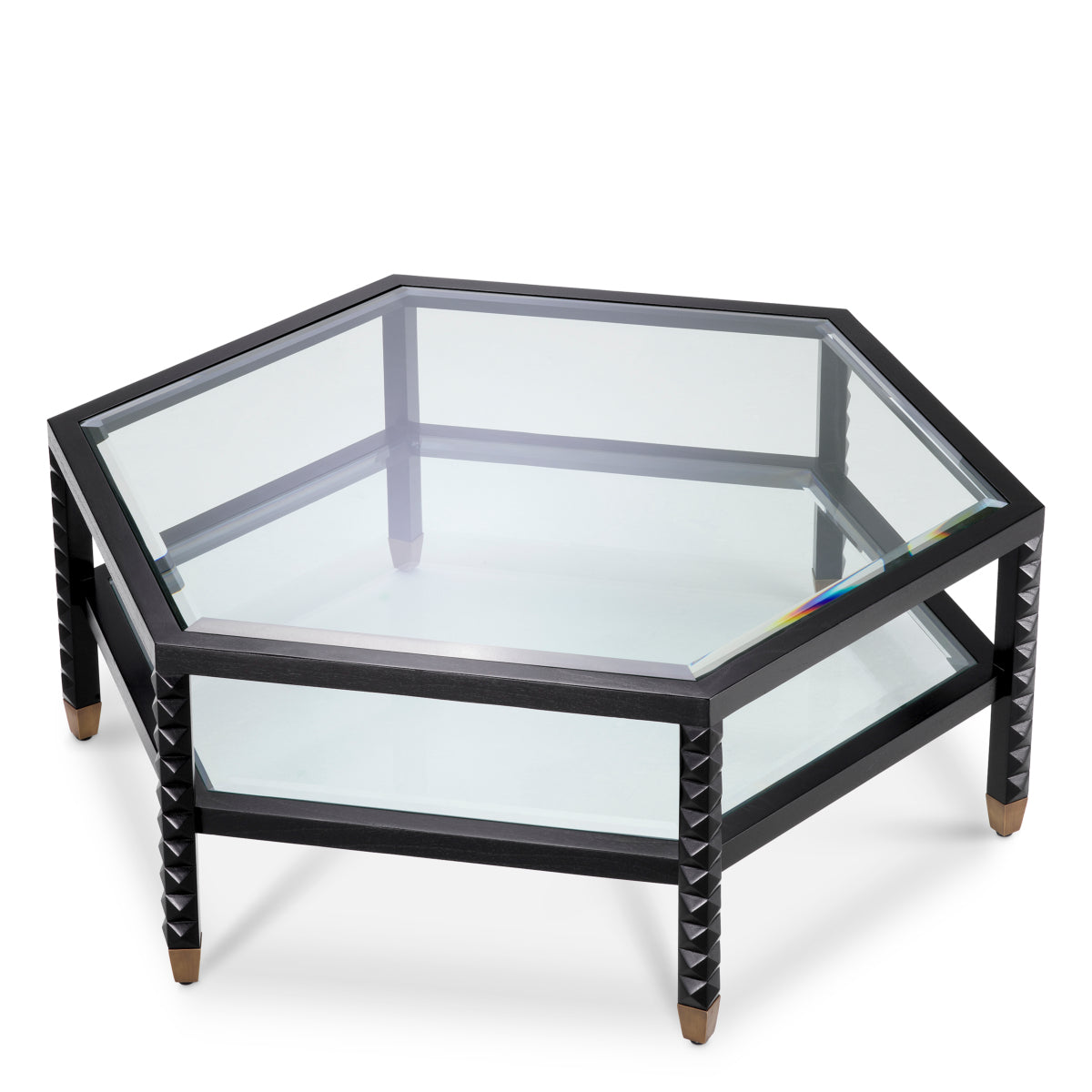 Black Hexagonal Coffee Table Cornelius | Eichholtzmh.com