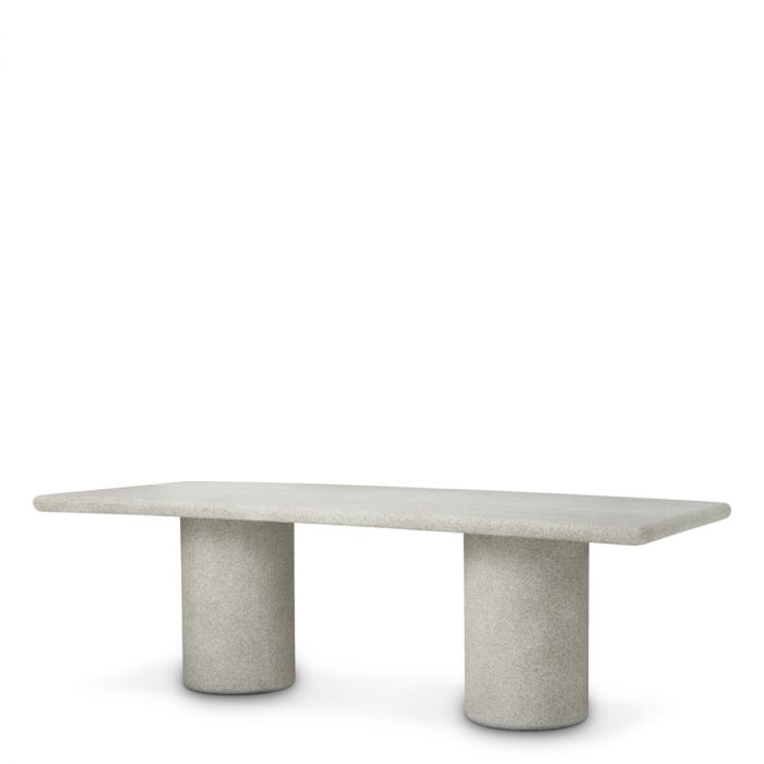 Outdoor Dining Table Cloverdale grey stone texture