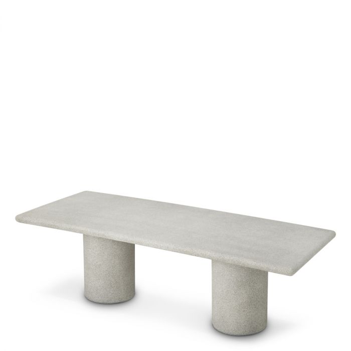 Outdoor Dining Table Cloverdale grey stone texture