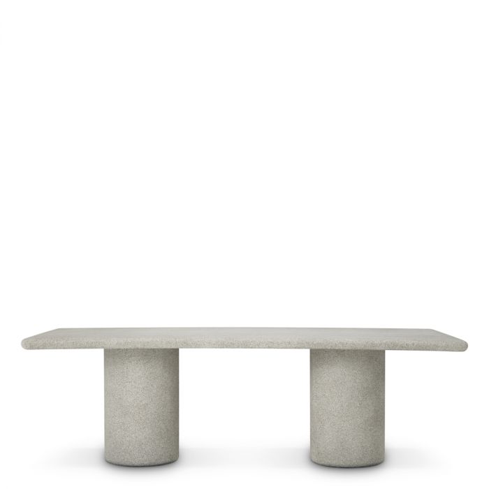 Outdoor Dining Table Cloverdale grey stone texture