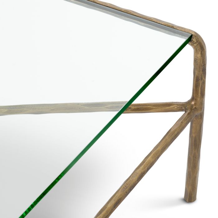 Coffee Table Xandria vintage brass finish