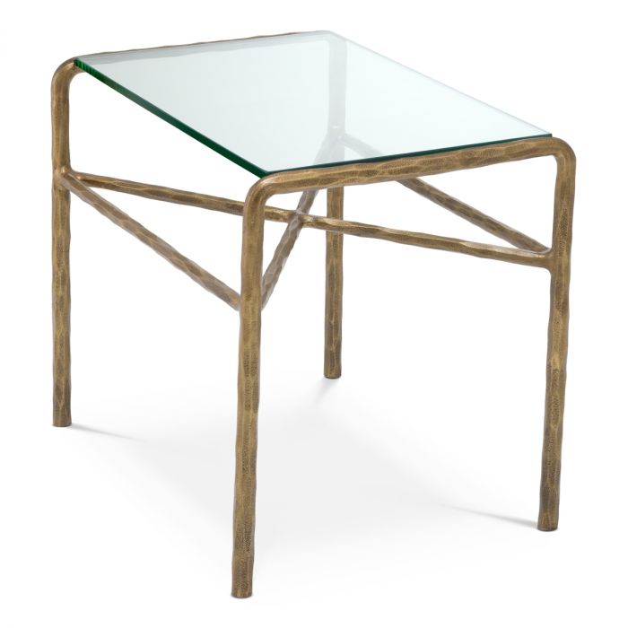Side Table Xandria vintage brass finish
