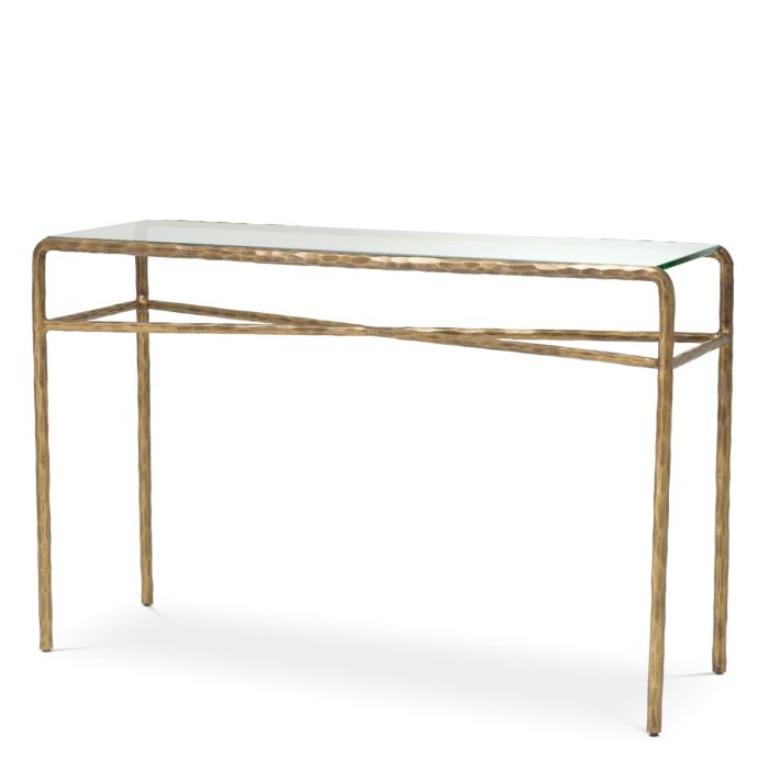 Console Table Xandria vintage brass finish