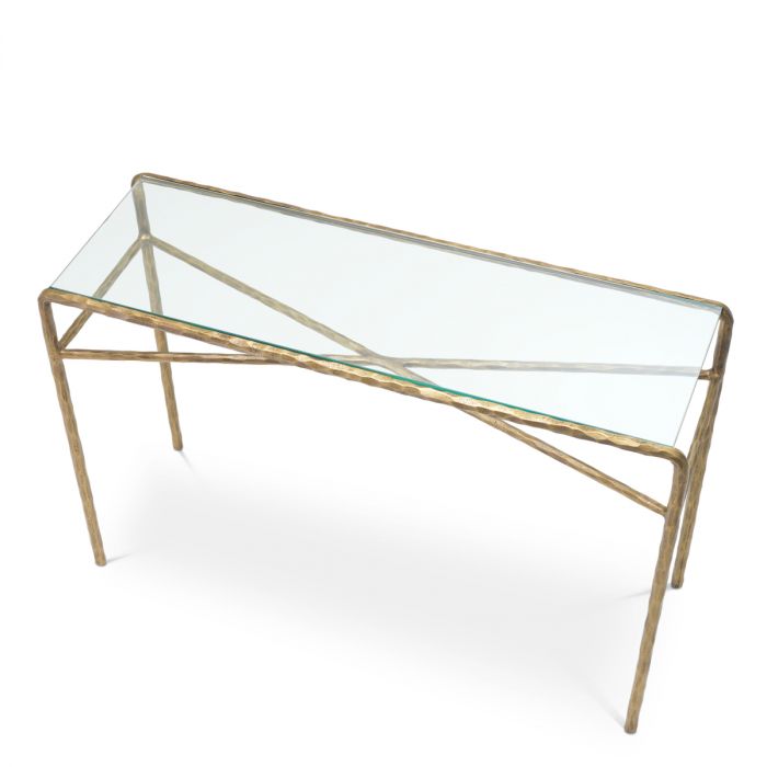 Console Table Xandria vintage brass finish