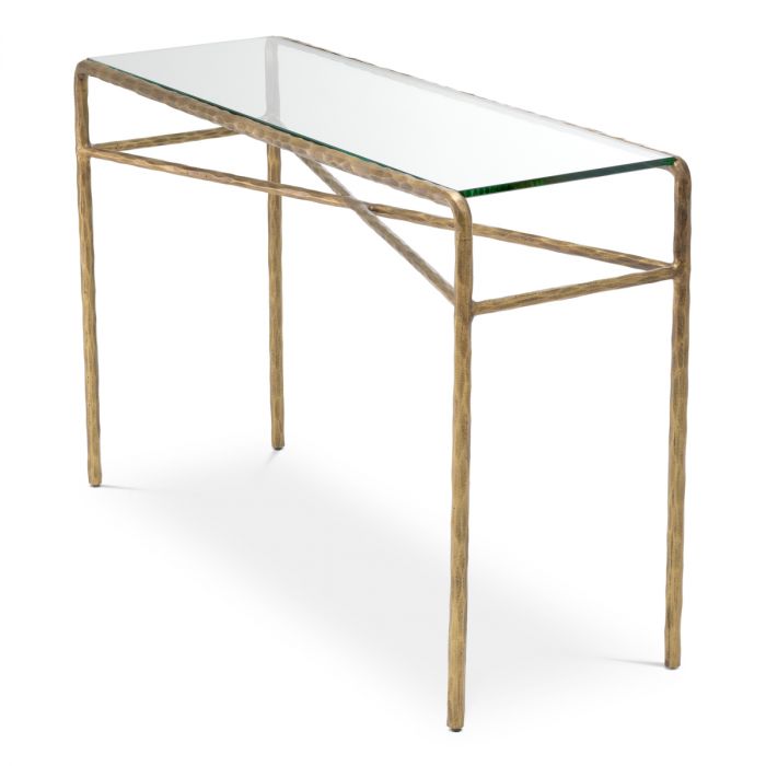 Console Table Xandria vintage brass finish