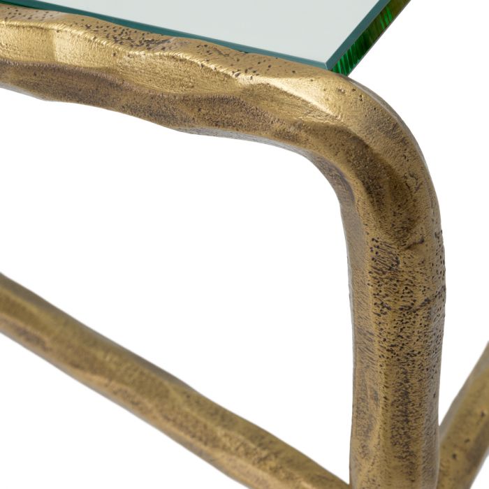 Console Table Xandria vintage brass finish