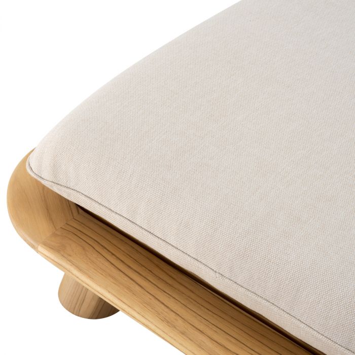 Outdoor Daybed Weston Single natural teak viola sand