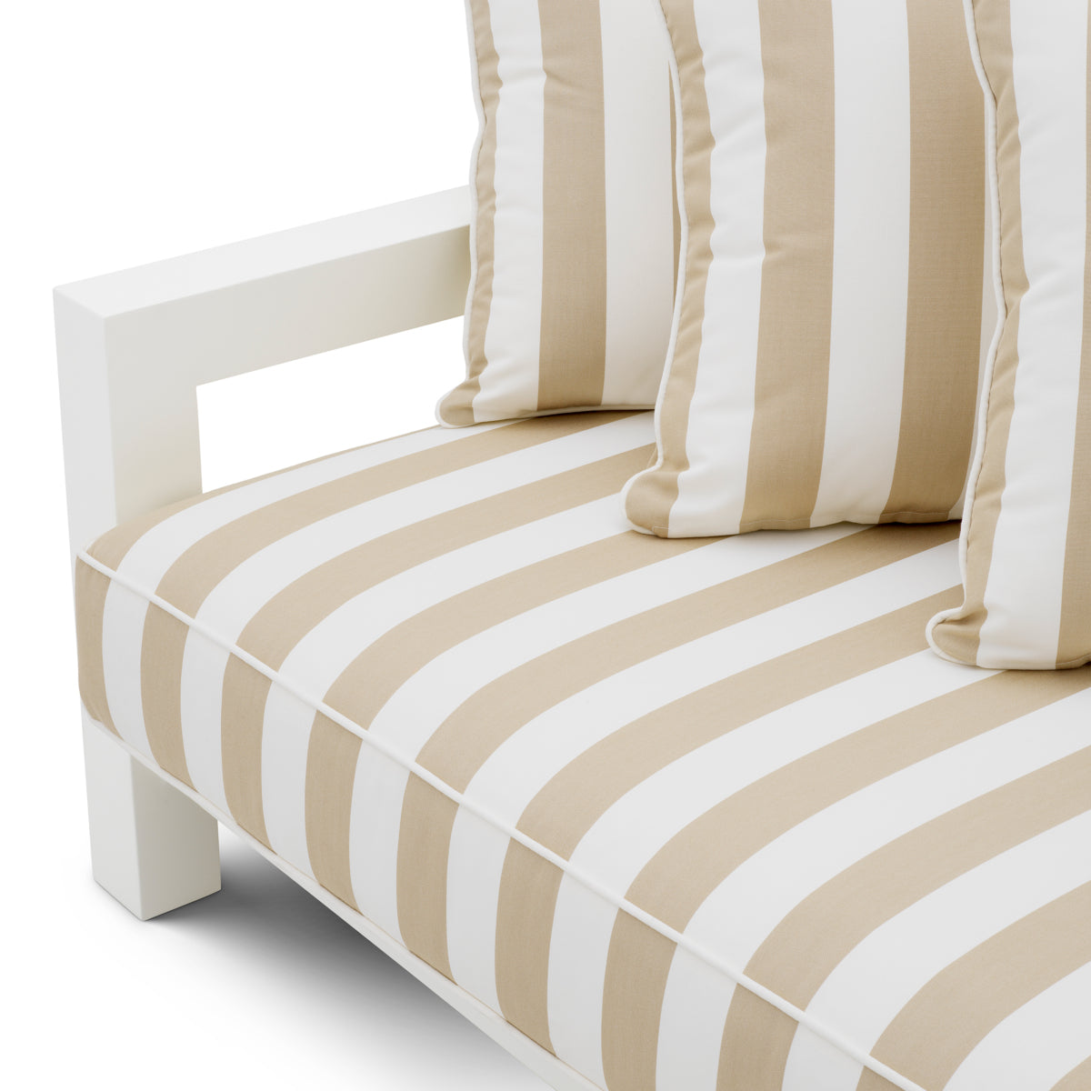 White Upholstered Outdoor Sofa Cap-Antibes
