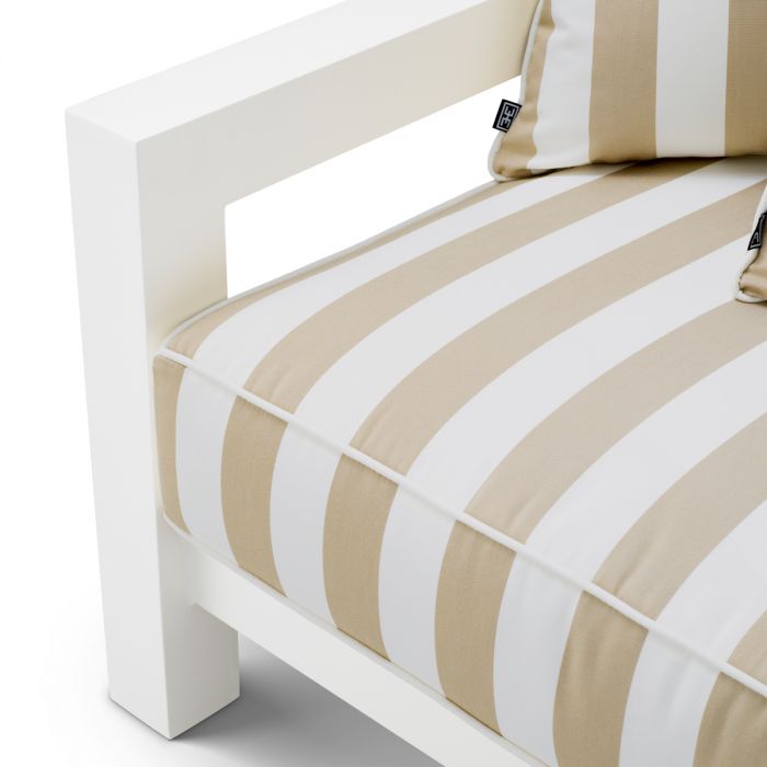 Outdoor Chair Cap-Antibes matte white florent beige