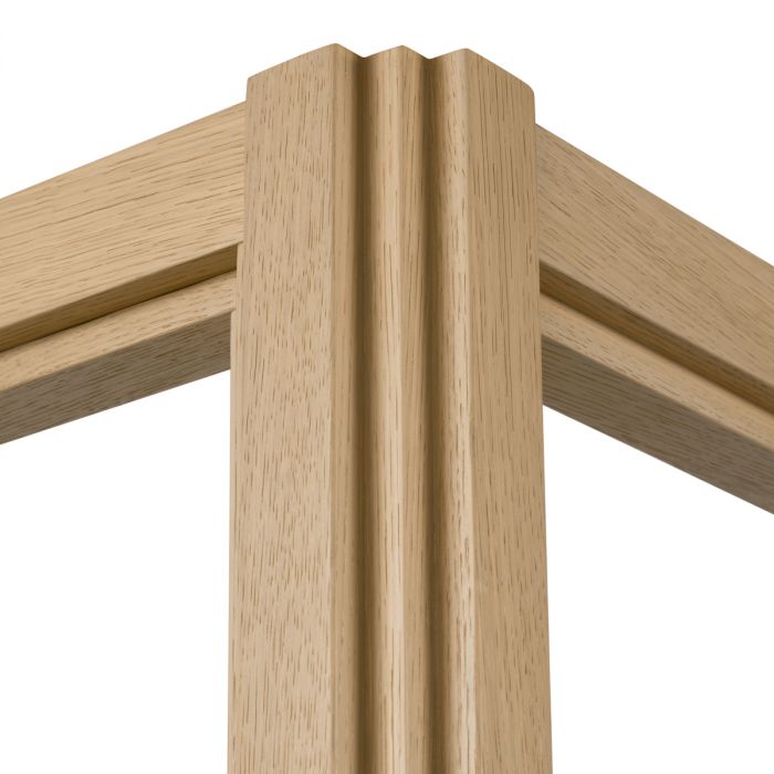 Canopy Bed Tribeca natural oak veneer King size